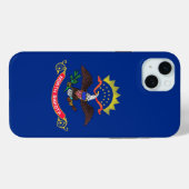 Coques Case-Mate iPhone iPhone 15 Plus Coque-Mate, drapeau du Dakota du No (Verso (horizontal))