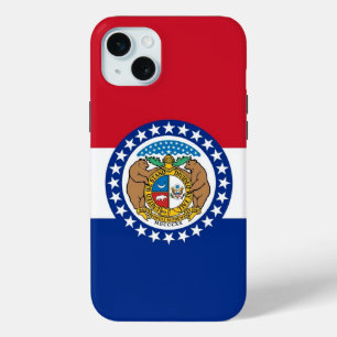 Coque iPhone 15 Mini iPhone 15 Plus Coque-Mate, drapeau du Missouri