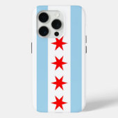 Coques Case-Mate iPhone iPhone 15 Pro Coque-Mate, drapeau de Chicago (Verso)