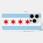 Coques Case-Mate iPhone iPhone 15 Pro Coque-Mate, drapeau de Chicago (Verso (horizontal))