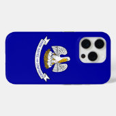 Coques Case-Mate iPhone iPhone 15 Pro Coque-Mate, drapeau de la Louisiane (Verso (horizontal))