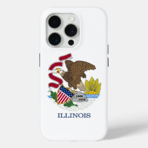 Coque iPhone 15 Pro iPhone 15 Pro Coque-Mate, drapeau de l'Illinois