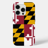 Coques Case-Mate iPhone iPhone 15 Pro Coque-Mate, drapeau du Maryland (Verso)