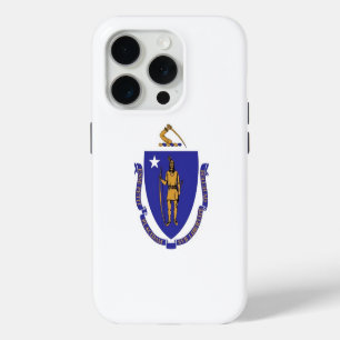Coque iPhone 15 Pro iPhone 15 Pro Coque-Mate, drapeau du Massachusetts