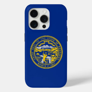 Coque iPhone 15 Pro iPhone 15 Pro Coque-Mate, drapeau du Nebraska