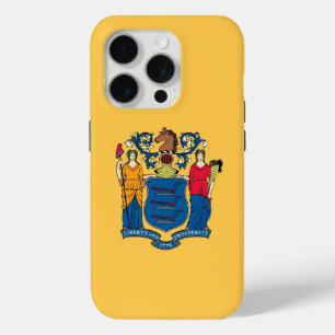 Coque iPhone 15 Pro iPhone 15 Pro Coque-Mate, drapeau du New Jersey