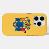 Coques Case-Mate iPhone iPhone 15 Pro Coque-Mate, drapeau du New Jersey (Verso (horizontal))