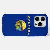 Coques Case-Mate iPhone iPhone 15 Pro Coque-Mate, drapeau Montana (Verso (horizontal))