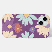 Coques Case-Mate iPhone iPhone 15 Téléphone Boîtier Retro Floral Art Desig (Verso (horizontal))