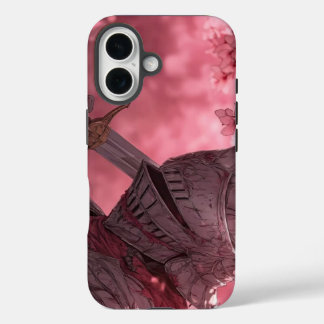 Coques iPhone 16 iPhone 16 Anime Armure de Chevalier Fleurir Fantas