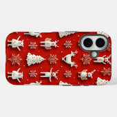 Coques Case-Mate iPhone iPhone 16 Coques (avec Noël) (Verso (horizontal))