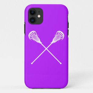 Coques Pour iPhone iPhone 5 bâtons de lacrosse pourpres