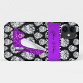 Coques Case-Mate iPhone iPhone 5 chaussure à talon haut violet (Dos (Horizontal))