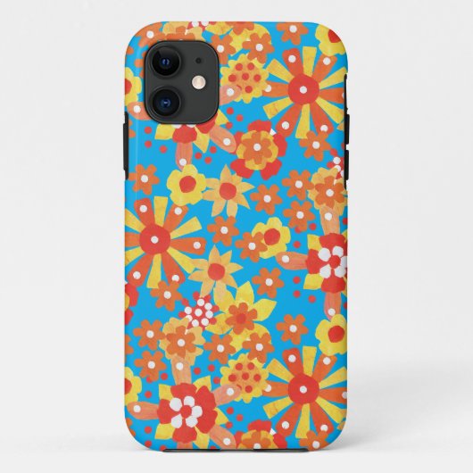 Coques Case-Mate iPhone iPhone 5 Coque-Coque, Ditzy Orange Flowers (Dos)