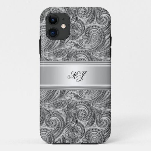Coques Case-Mate iPhone iPhone 5 Élégant Classe Argent Blanc (Dos)