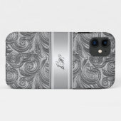 Coques Case-Mate iPhone iPhone 5 Élégant Classe Argent Blanc (Dos (Horizontal))