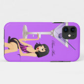 Coques Case-Mate iPhone iPhone 5 Party fille Zebra Martini noir violet (Dos (Horizontal))