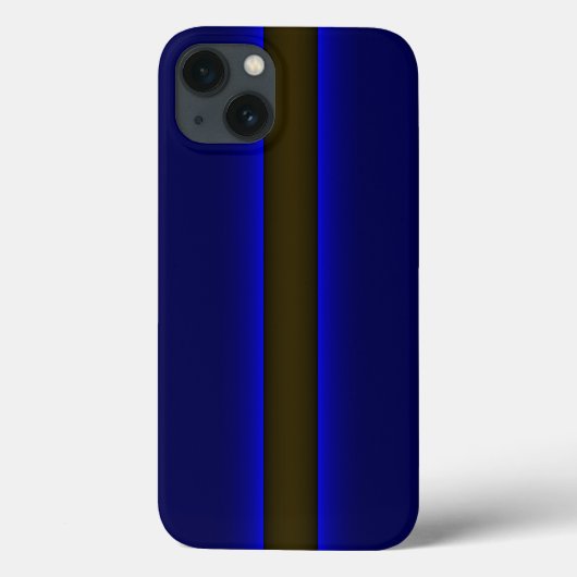 Coques Case-Mate iPhone iPhone 5 Police Mince Ligne bleue (Verso)