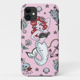 Coques Pour iPhone Iphone 5 rose Fluff Molly Mermaid