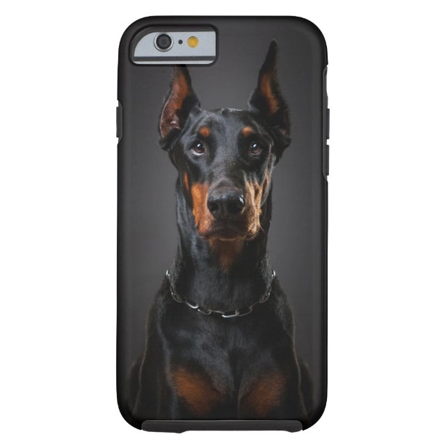 Coques Case-Mate iPhone iPhone 6/6s de dobermann, dur (Dos)