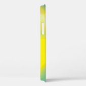 Coques Case-Mate iPhone Iphone Abstrait jaune et bleu turquoise 12  (Verso / Droite)