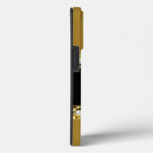 Coques Case-Mate iPhone iPhone Black Floral Faux Gold (Verso / Droite)