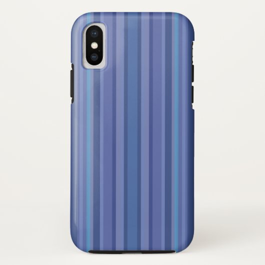 Coques Case-Mate iPhone iPhone bleu violet moderne à rayures (Dos)