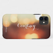Coques Case-Mate iPhone Iphone Bokeh Caramel (Dos (Horizontal))