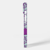 Coques Case-Mate iPhone Iphone botanique damassé violet émeraude (Verso / Gauche)