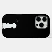 Coques Case-Mate iPhone Iphone case black with dog silhouette (Verso (horizontal))