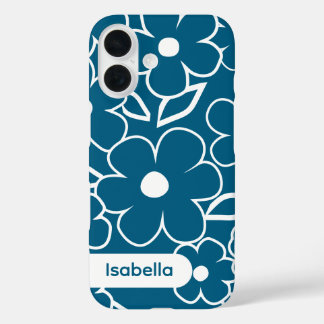Coques iPhone 16 iPhone case floral colorful pattern aesthetic