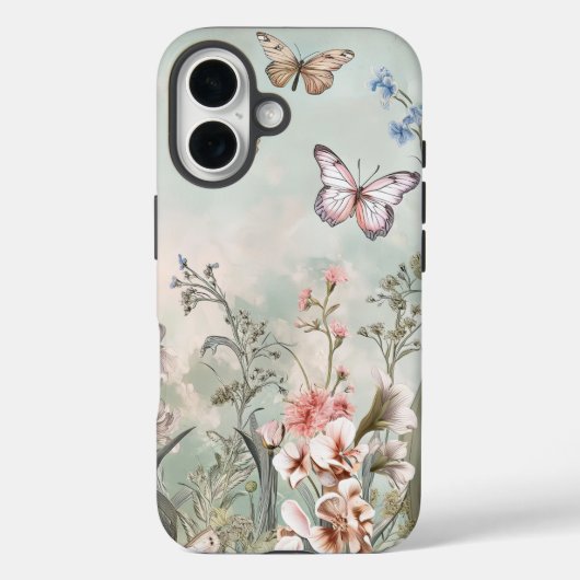 Coques Case-Mate iPhone  iPhone Case with flowers. (Verso)