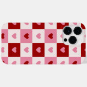 Coques Case-Mate iPhone iPhone case with red and pink hearts. (Verso (horizontal))