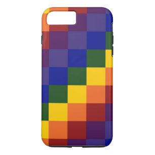 Coques Pour iPhone iPhone Checkered d'arc-en-ciel 8 Plus/7 plus le