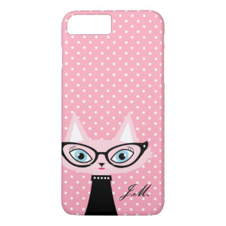 Coque iPhone 8 Plus/7 Plus iPhone chic de chat et de pois 8 Plus/7 plus le