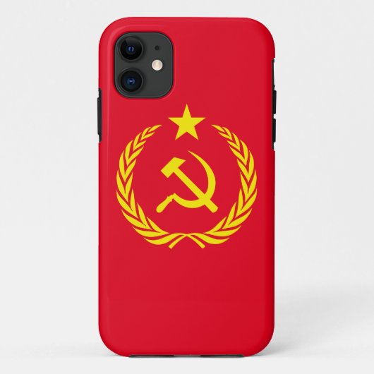 Coques Case-Mate iPhone iPhone communiste 5/5S - caisse de drapeau de (Dos)