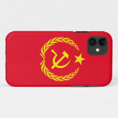 Coques Case-Mate iPhone iPhone communiste 5/5S - caisse de drapeau de (Dos (Horizontal))