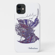 iPhone/coque ipad avec art manuscrit détaillé