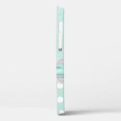 Coques Case-Mate iPhone iPhone damassé vert menthe chic (Verso / Gauche)