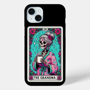Coque iPhone 15 Mini iPhone de la collection Grandma Tarot Card