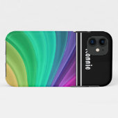 Coques Case-Mate iPhone iPhone de monogramme 5 cas abstraits (Dos (Horizontal))