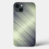 Coques Case-Mate iPhone Iphone d'impression en acier inoxydable vert titan (Verso)