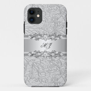 Coque Case-Mate Pour iPhone iPhone élégant argent blanc élégant