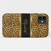 Coques Case-Mate iPhone iPhone Élégant Classe Or Léopard (Dos (Horizontal))