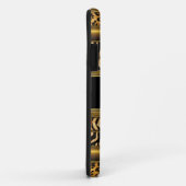 Coques Case-Mate iPhone iPhone Elegant Classy Gold Mixed Poster de animal (Dos/Droite)