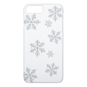 Coque iPhone 8 Plus/7 Plus iPhone en cristal scintillant 7 de flocons de