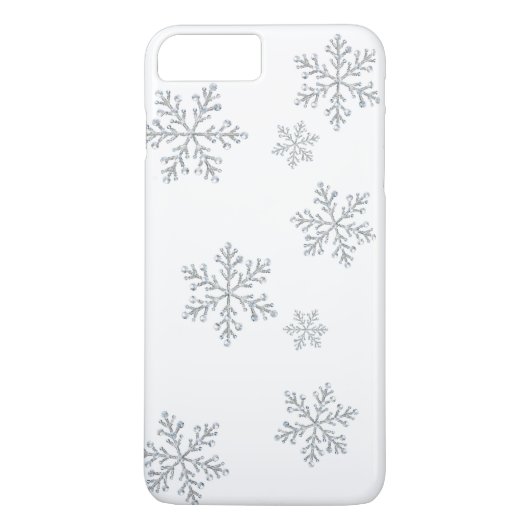 Coques Case-Mate iPhone iPhone en cristal scintillant 7 de flocons de (Dos)