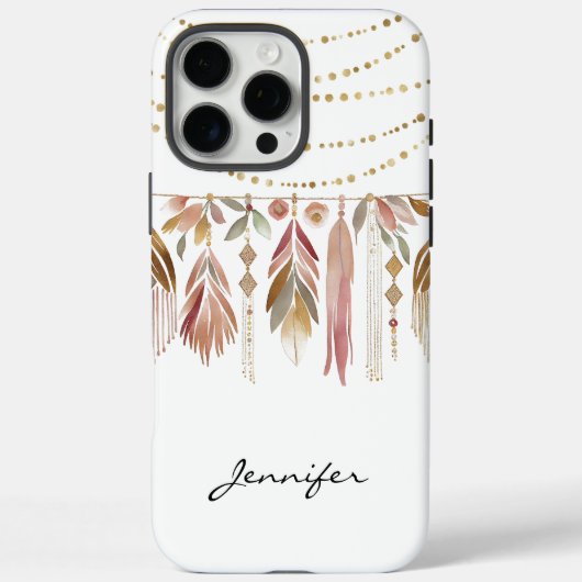 Coques Case-Mate iPhone iPhone en plume indienne Boho super (Verso)