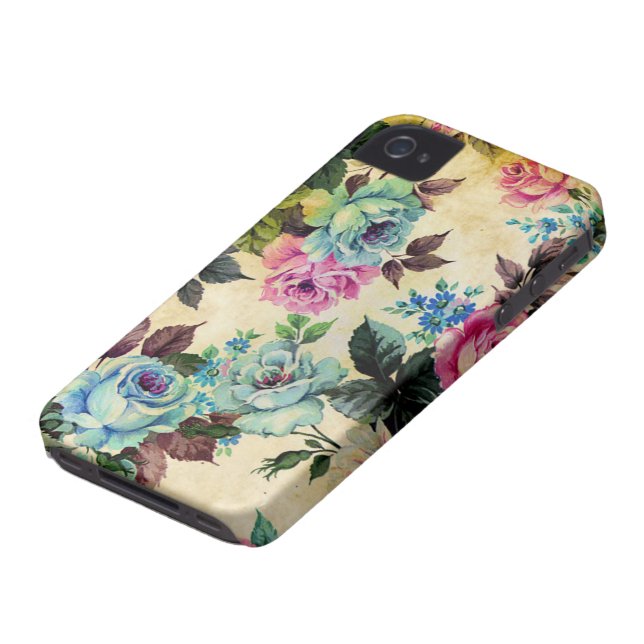 Coques Case-Mate iPhone iPhone floral antique 4 de Coque-Compagnon (Bas)