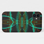 Coques Case-Mate iPhone iPhone Fractal vert 5 Coque-Mate à peine là (Dos (Horizontal))